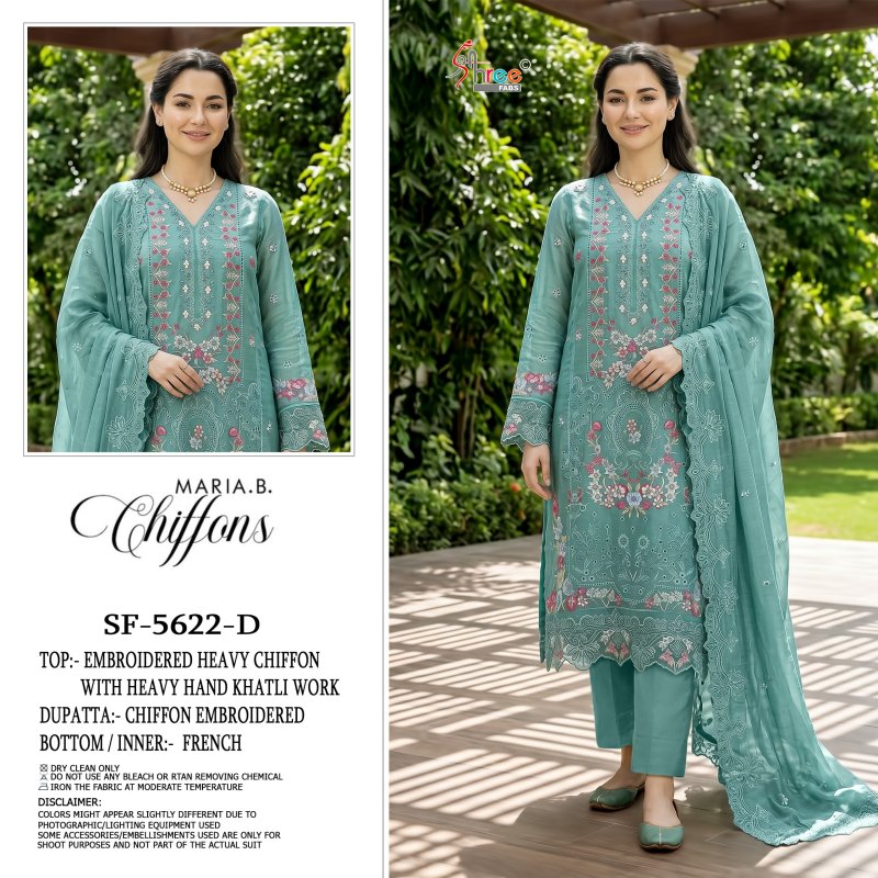 Sf 5622 A To D By Shree Chiffon Pakistani Salwar Suits